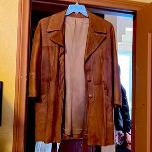 Brown suede coat. Perfect condition